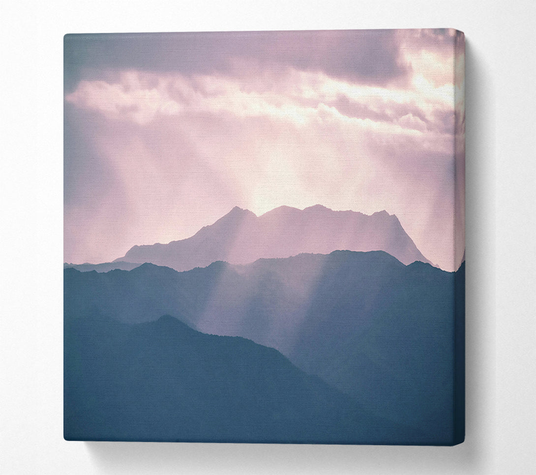  A Canvas Print of Lavender Mountain Light Canvas Art