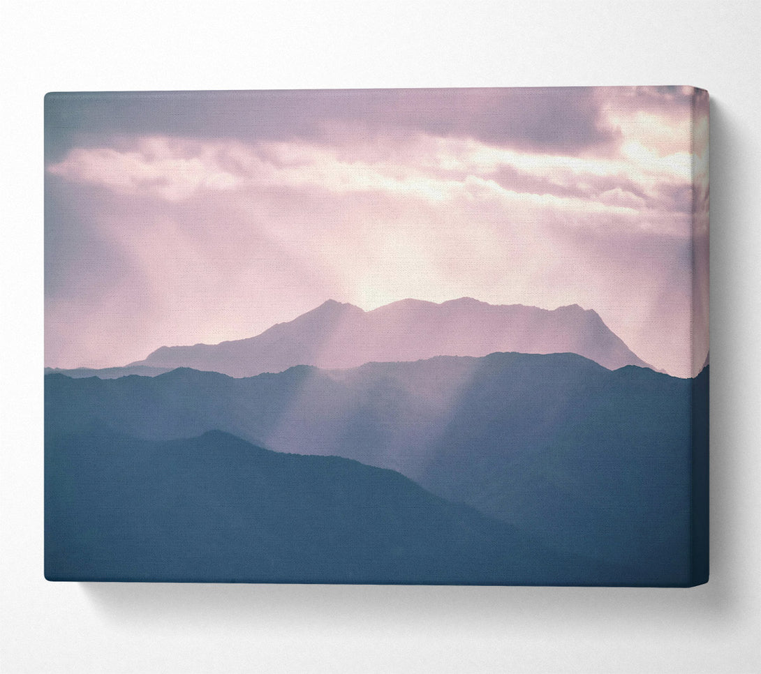  A Canvas Print of Lavender Mountain Light Canvas Art