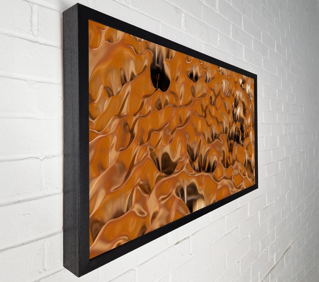  A Canvas Print of Amber Liquid Landscape Canvas Art