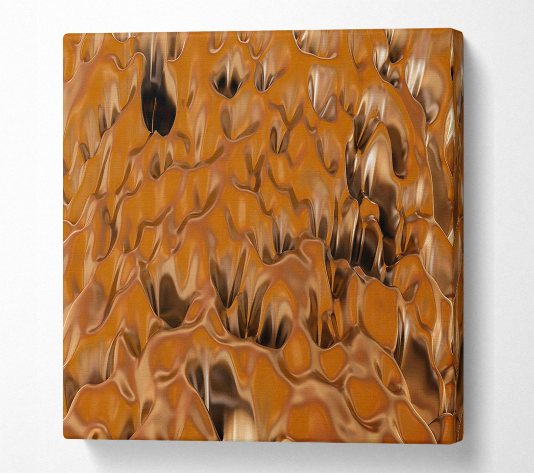  A Canvas Print of Amber Liquid Landscape Canvas Art