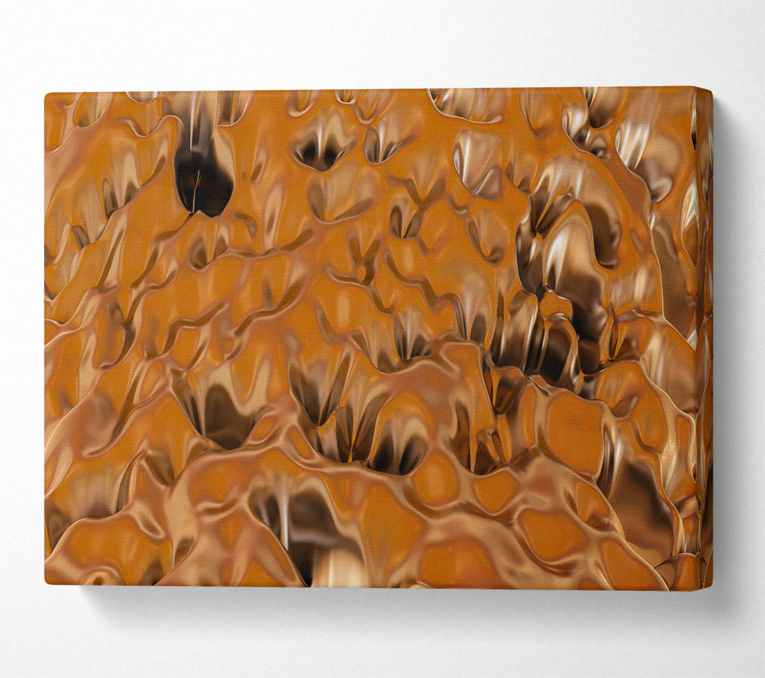  A Canvas Print of Amber Liquid Landscape Canvas Art
