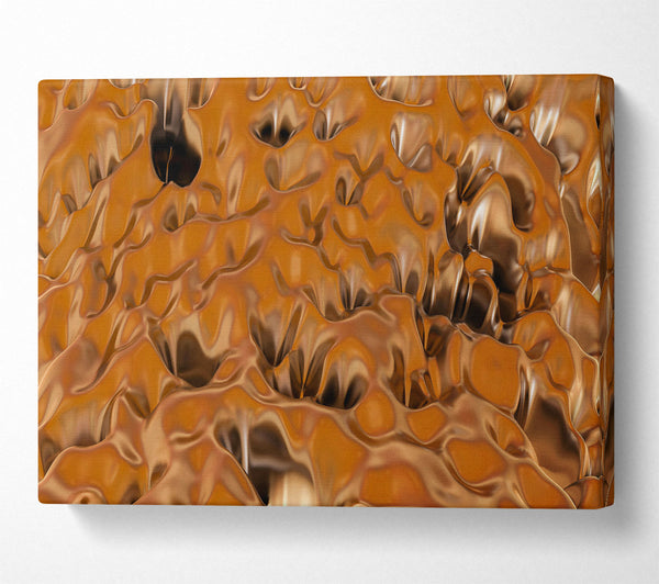  A Canvas Print of Amber Liquid Landscape Canvas Art