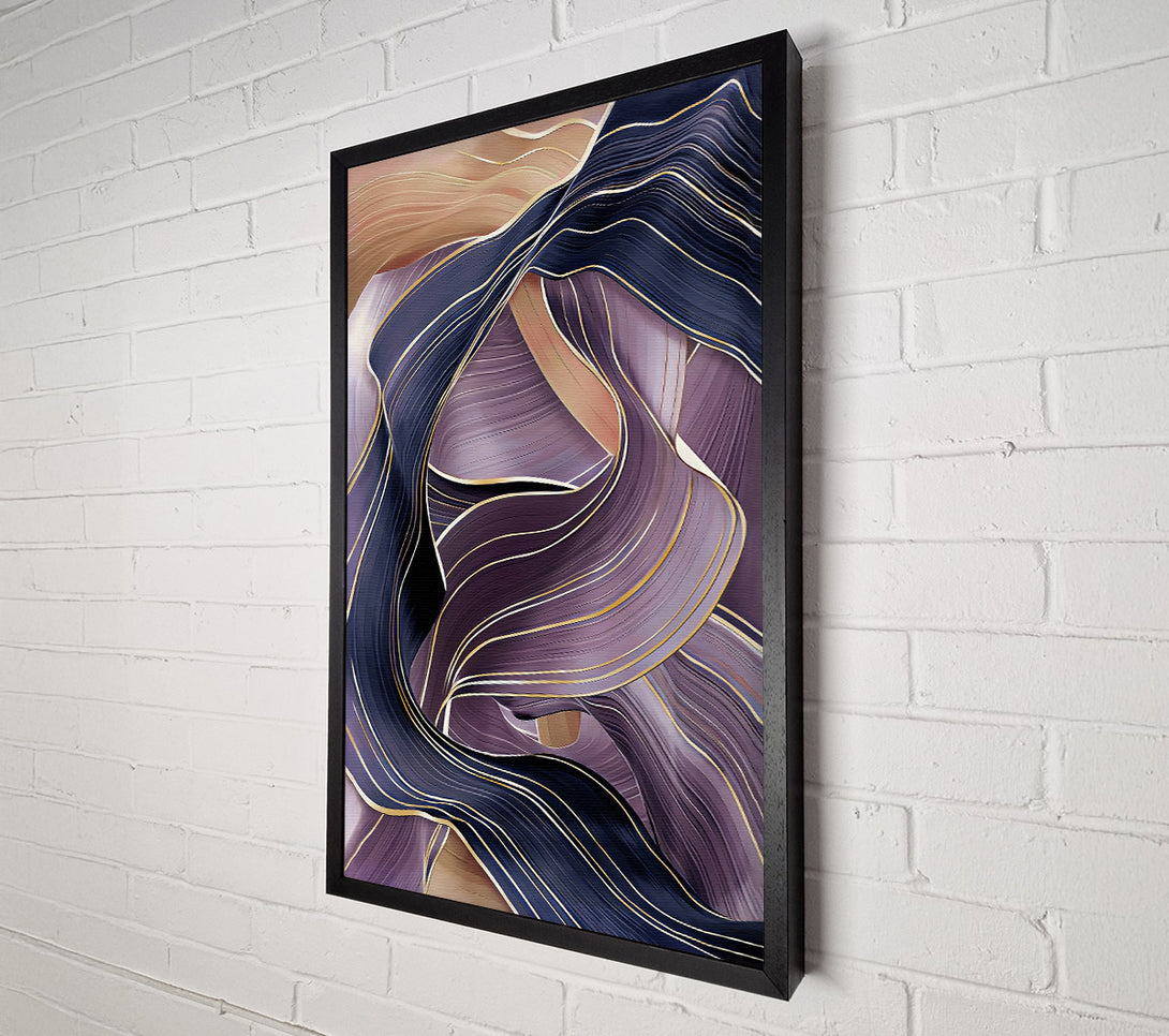  A Canvas Print of Gold Ribbons Canvas Wall Art