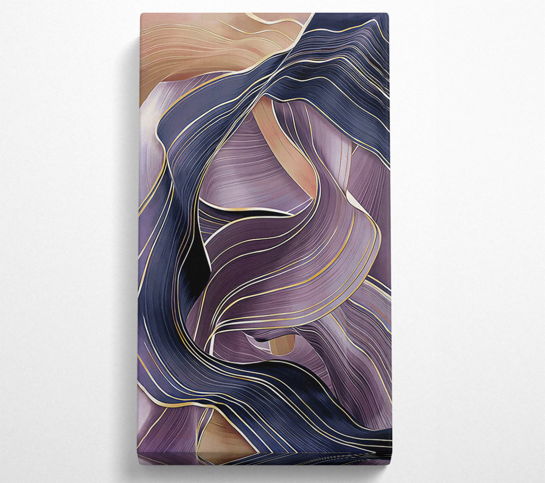  A Canvas Print of Gold Ribbons Canvas Wall Art
