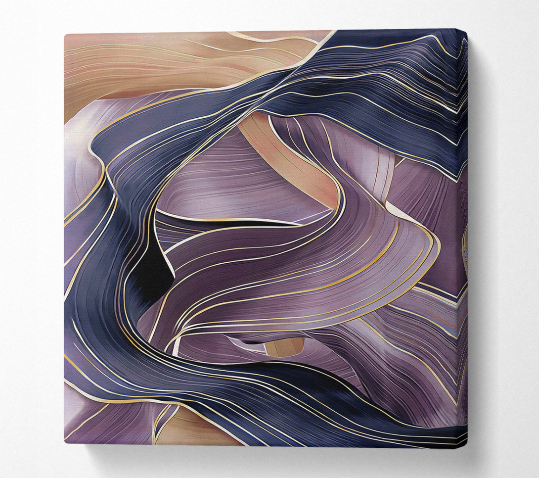 A Canvas Print of Gold Ribbons Canvas Wall Art