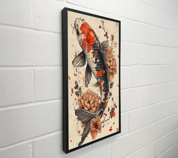 Crimson Koi Bloom