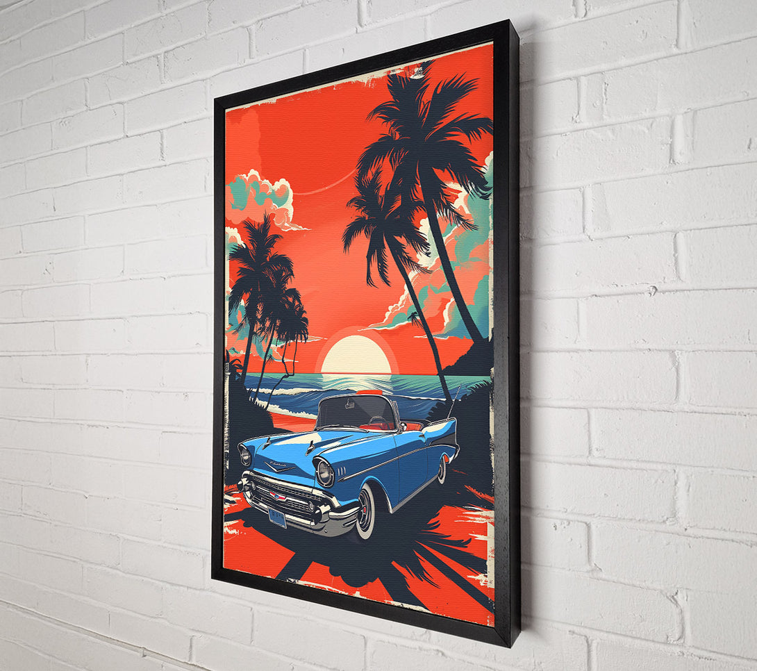  A Canvas Print of Sunset Blue Cruise Canvas Print