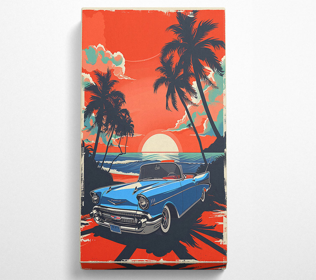  A Canvas Print of Sunset Blue Cruise Canvas Print