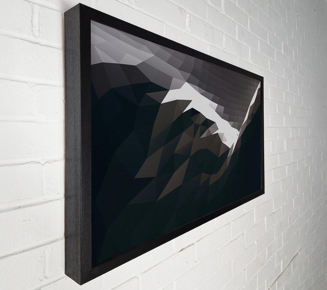  A Canvas Print of Midnight Blue Peaks Canvas Wall Art
