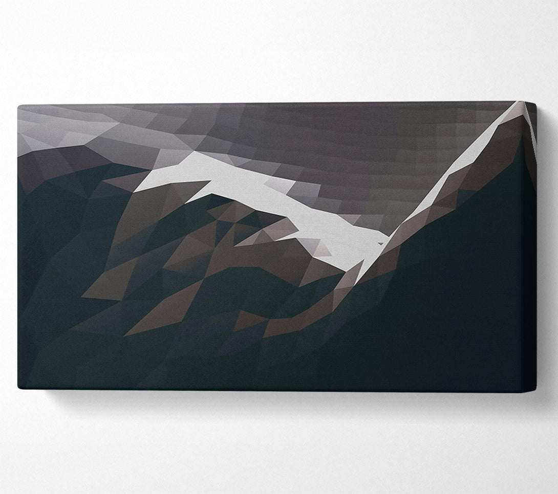  A Canvas Print of Midnight Blue Peaks Canvas Wall Art