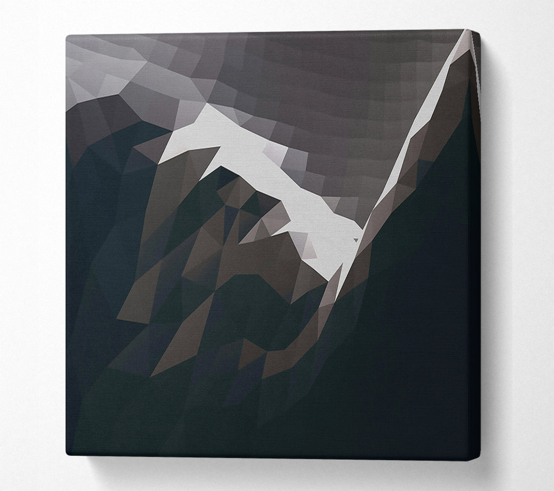  A Canvas Print of Midnight Blue Peaks Canvas Wall Art