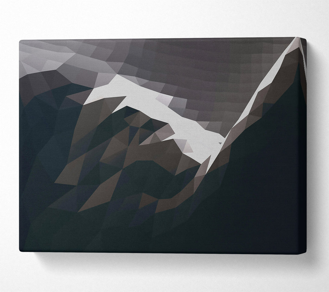 A Canvas Print of Midnight Blue Peaks Canvas Wall Art