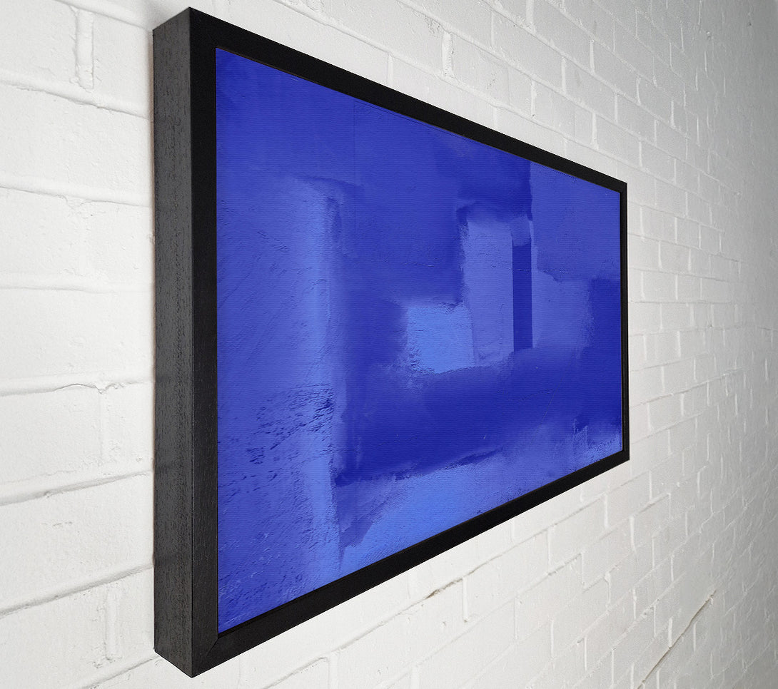  A Canvas Print of Indigo Abstract Shapes Canvas Wall Art