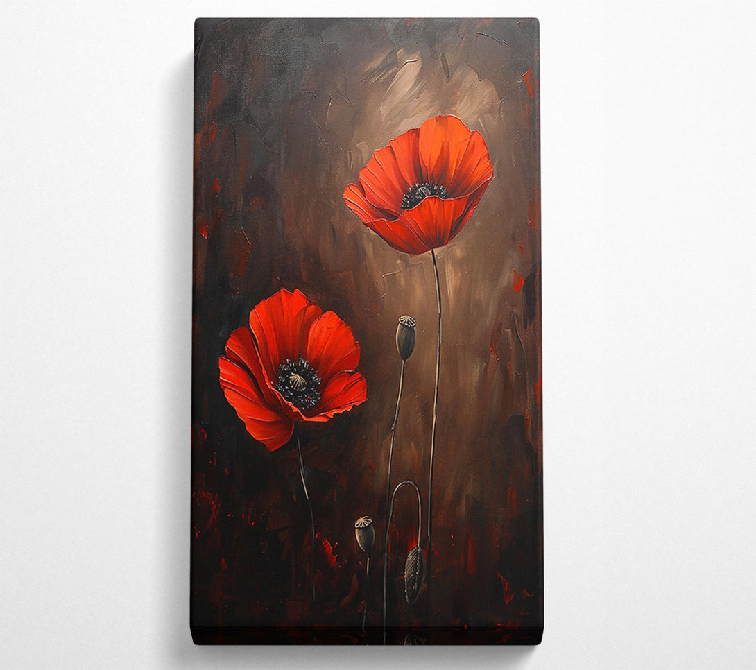  A Canvas Print of Crimson Poppy Dreams Canvas Print