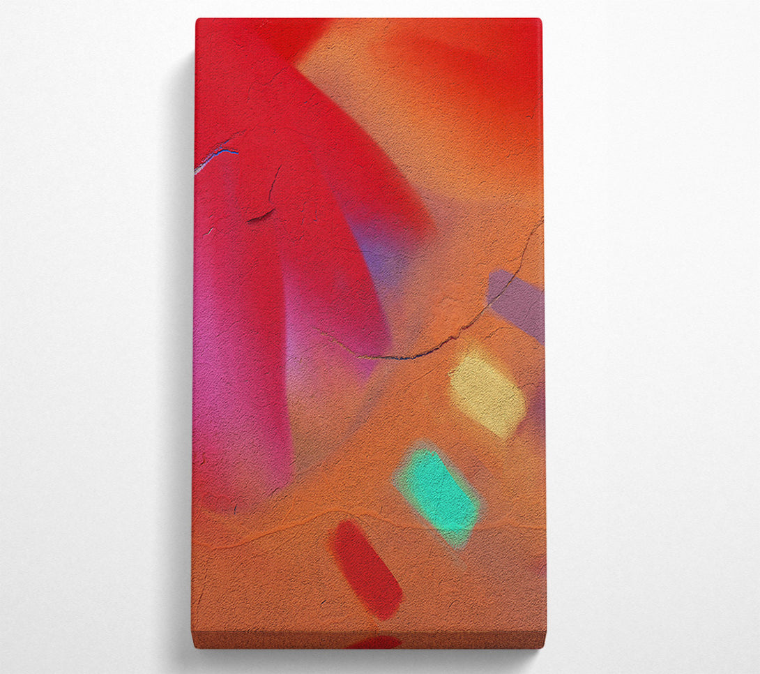  A Canvas Print of Orange Abstract Splatter Canvas Print