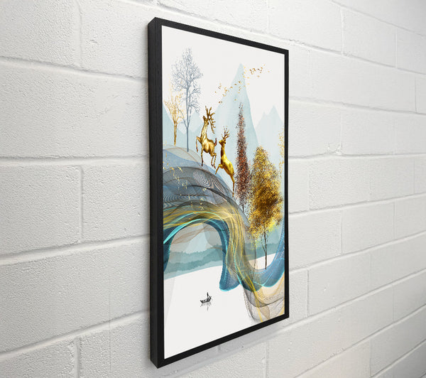 Gold Staf Flow Abstract