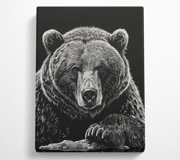  A Canvas Print of White Bear Gaze Canvas Art