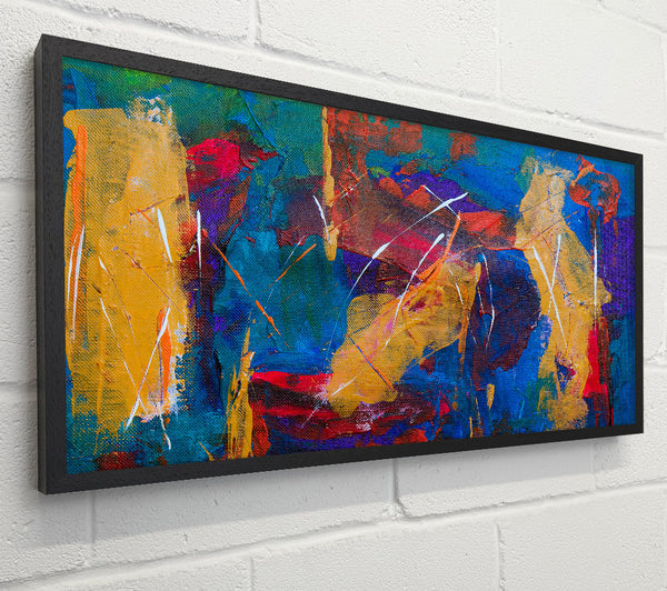 Golden Blue Abstract
