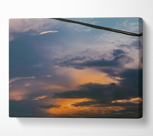  A Canvas Print of Golden Hour Cloudscape Canvas Print