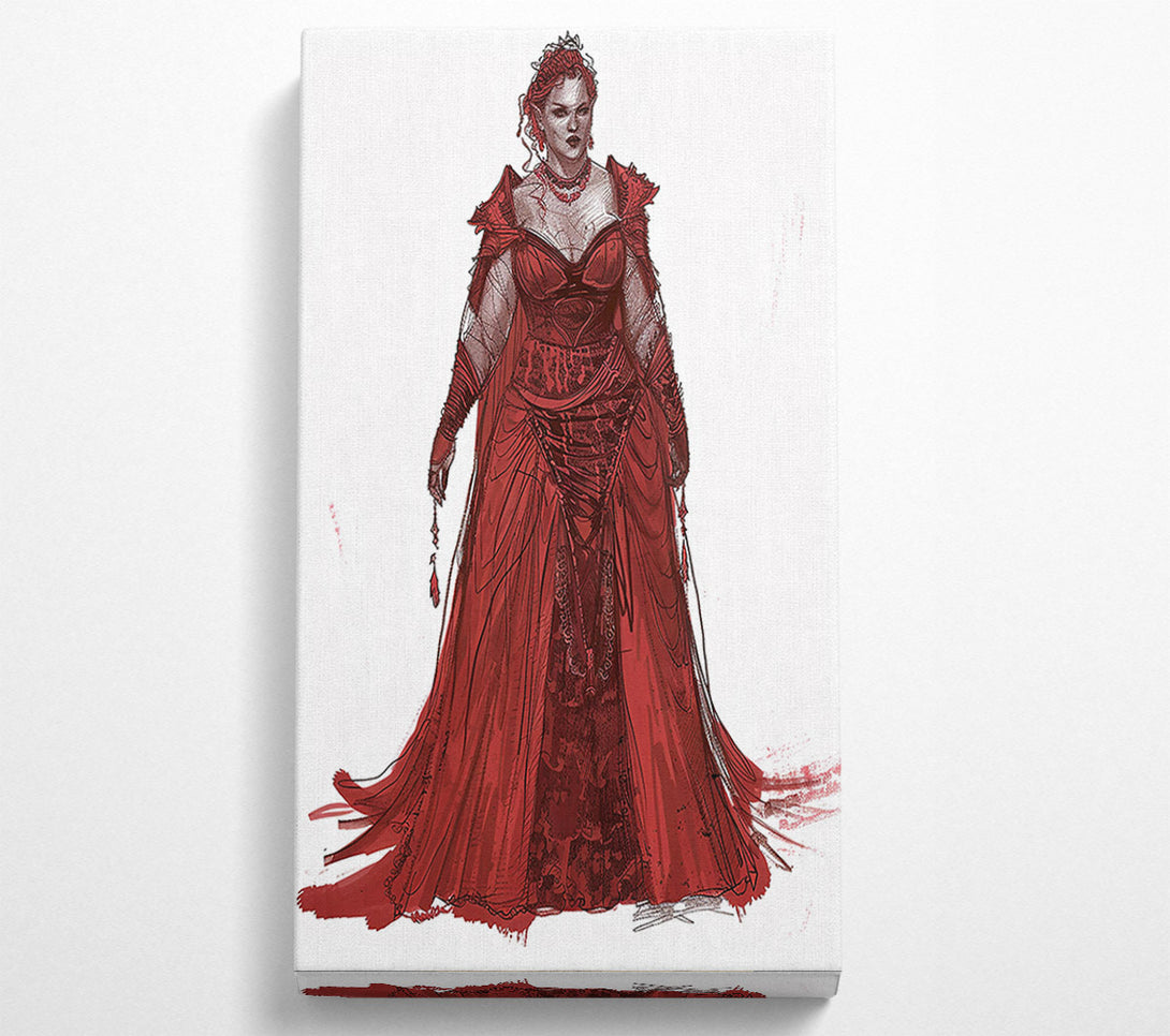  A Canvas Print of Crimson Lady'S Grace Canvas Art