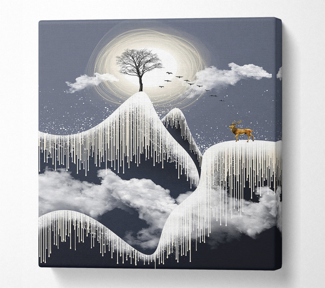  A Canvas Print of Gold Stag Mountain Canvas Print