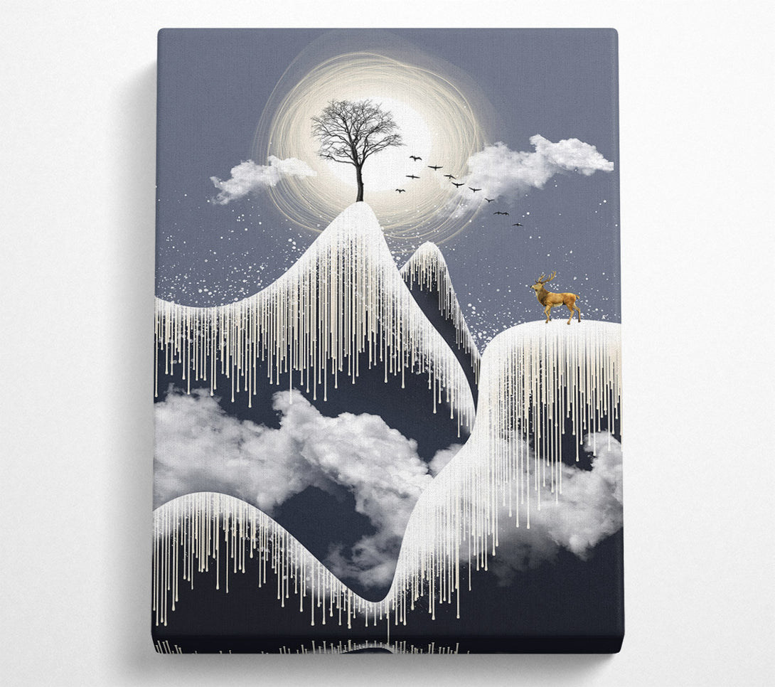  A Canvas Print of Gold Stag Mountain Canvas Print