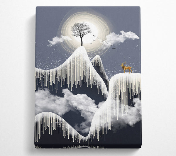  A Canvas Print of Gold Stag Mountain Canvas Print