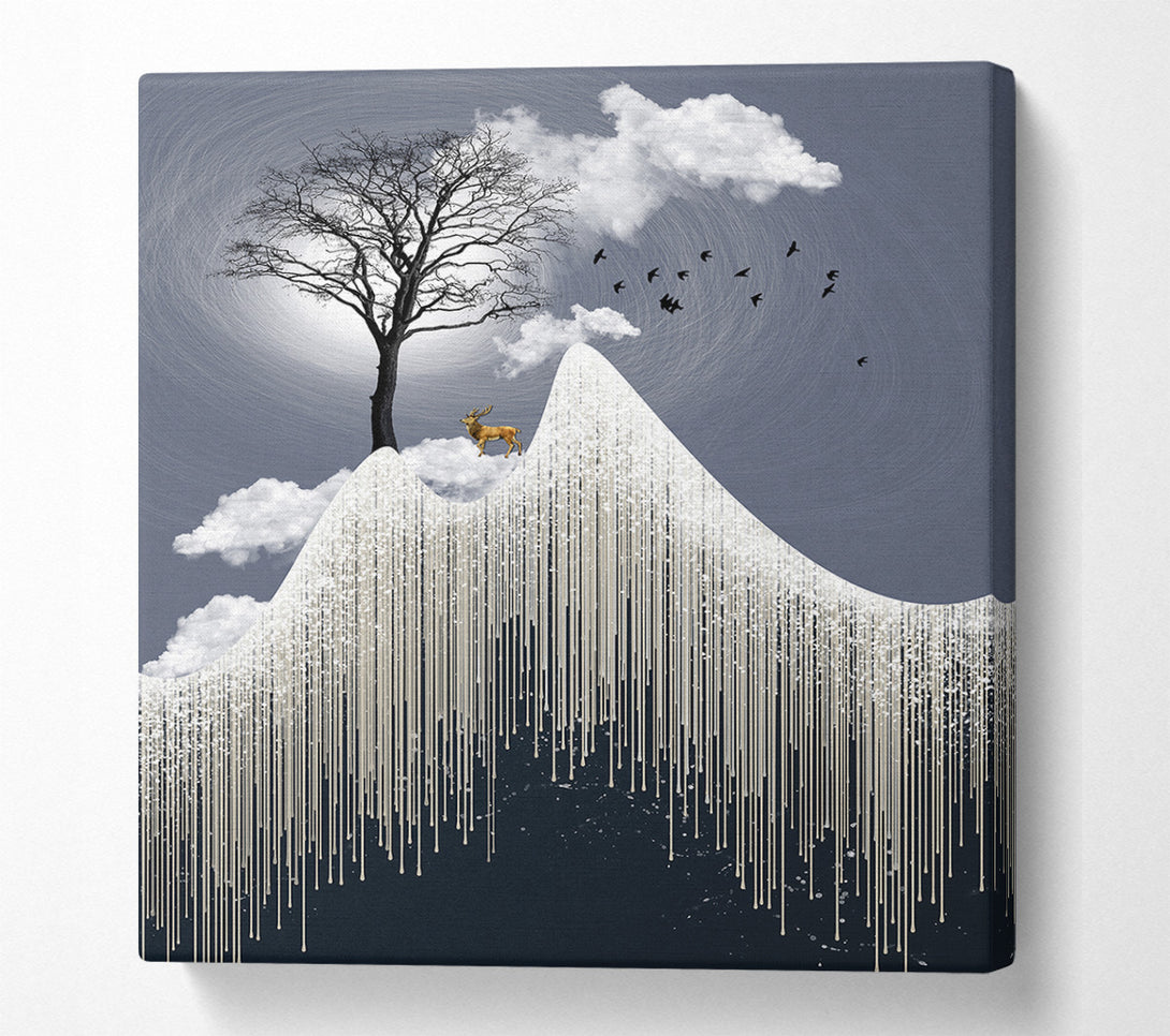  A Canvas Print of Gold Stag Peak Canvas Print