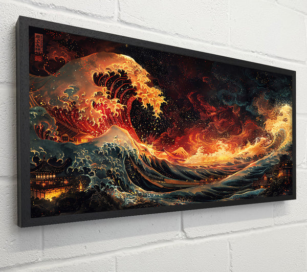Golden Fire Wave
