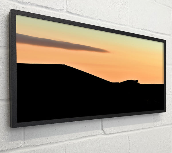 Peach Sunset Silhouette