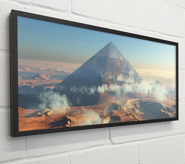 White Pyramid In Mist