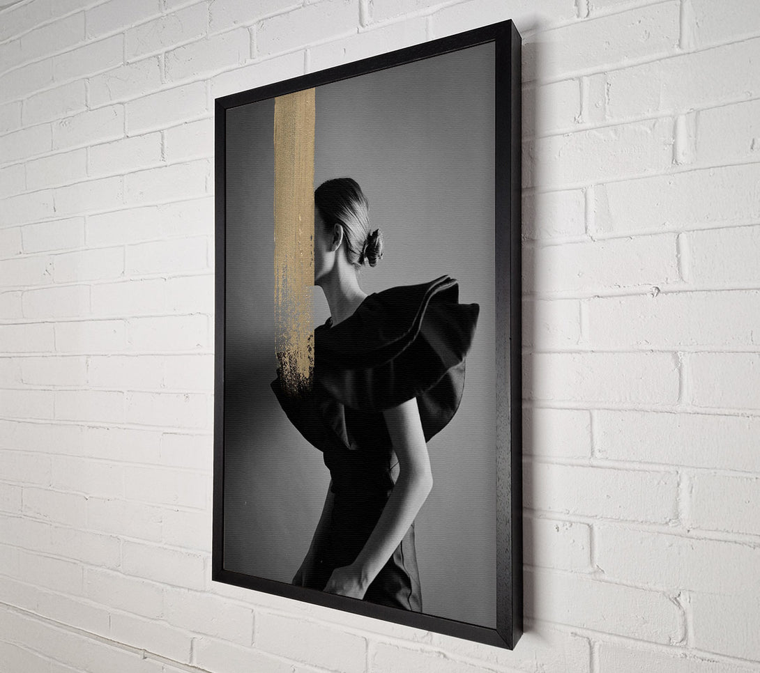  A Canvas Print of Gold Streak Woman Canvas Art