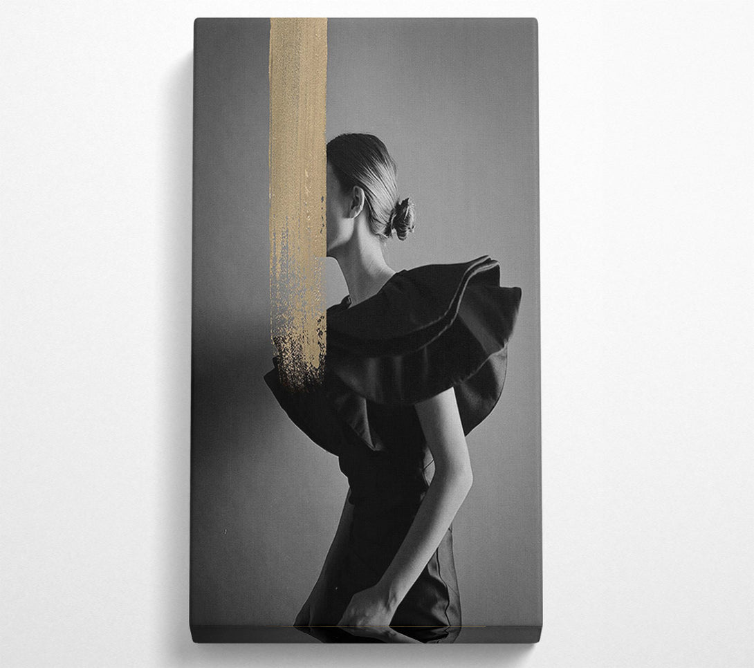 A Canvas Print of Gold Streak Woman Canvas Art