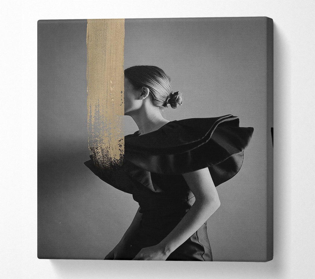 A Canvas Print of Gold Streak Woman Canvas Art