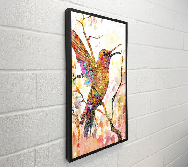 Golden Hummingbird Flight