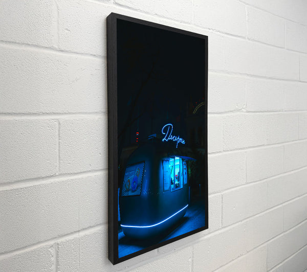 Blue Neon Dessert Stand