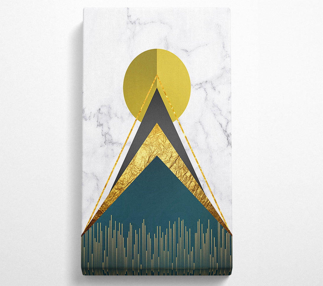  A Canvas Print of Gold Sun Tip Canvas Print