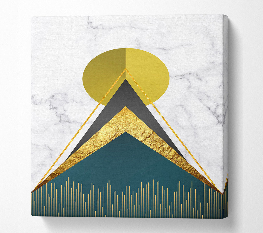  A Canvas Print of Gold Sun Tip Canvas Print