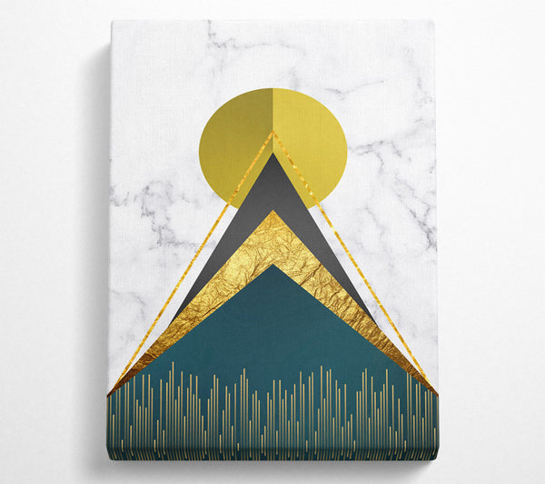  A Canvas Print of Gold Sun Tip Canvas Print