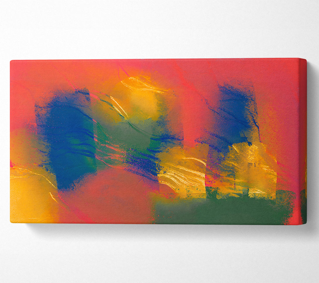  A Canvas Print of Crimson Sunset Hues Canvas Art