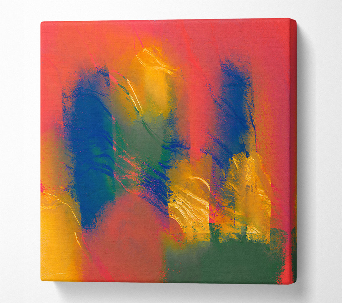  A Canvas Print of Crimson Sunset Hues Canvas Art