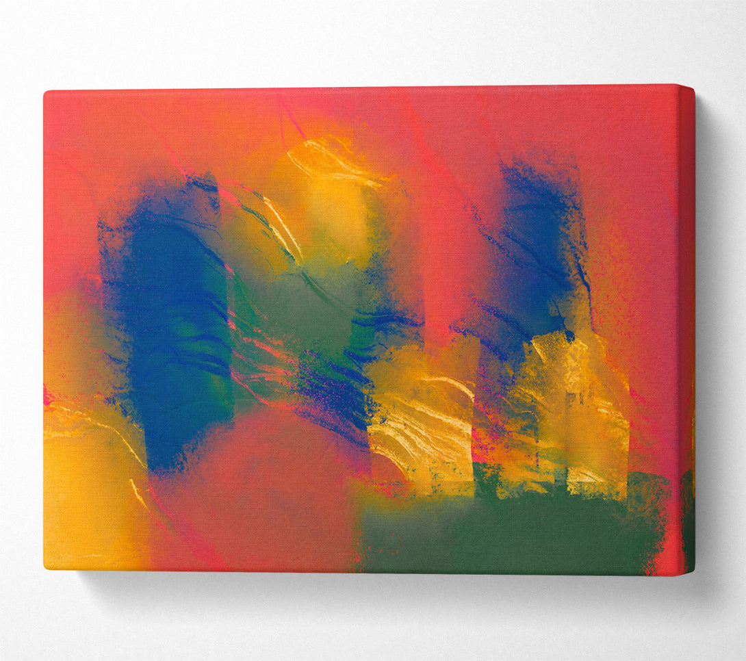  A Canvas Print of Crimson Sunset Hues Canvas Art