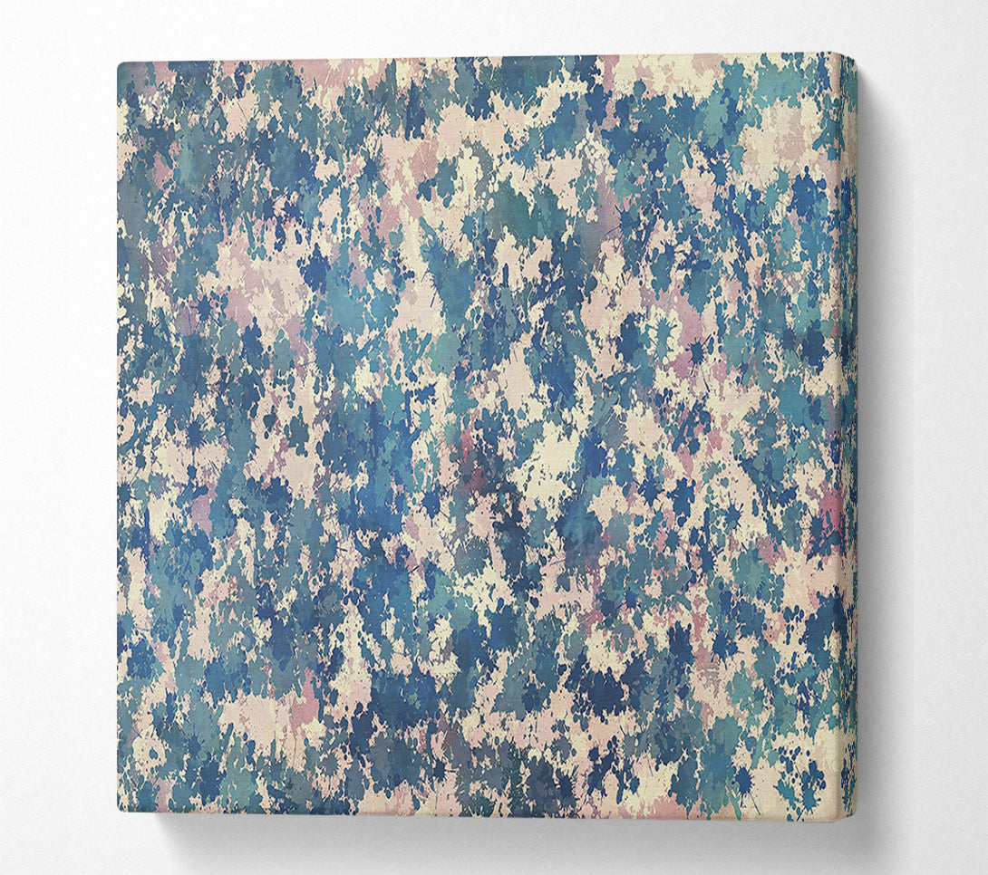  A Canvas Print of Azure Splashes Of Color Canvas Art