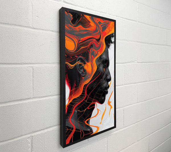 Orange Fluid Portrait