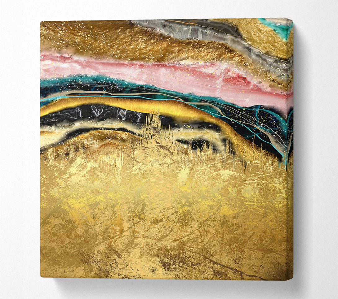  A Canvas Print of Gold To Stone Canvas Wall Art