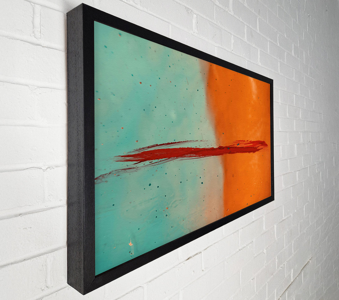  A Canvas Print of Orange Horizon Line Canvas Print