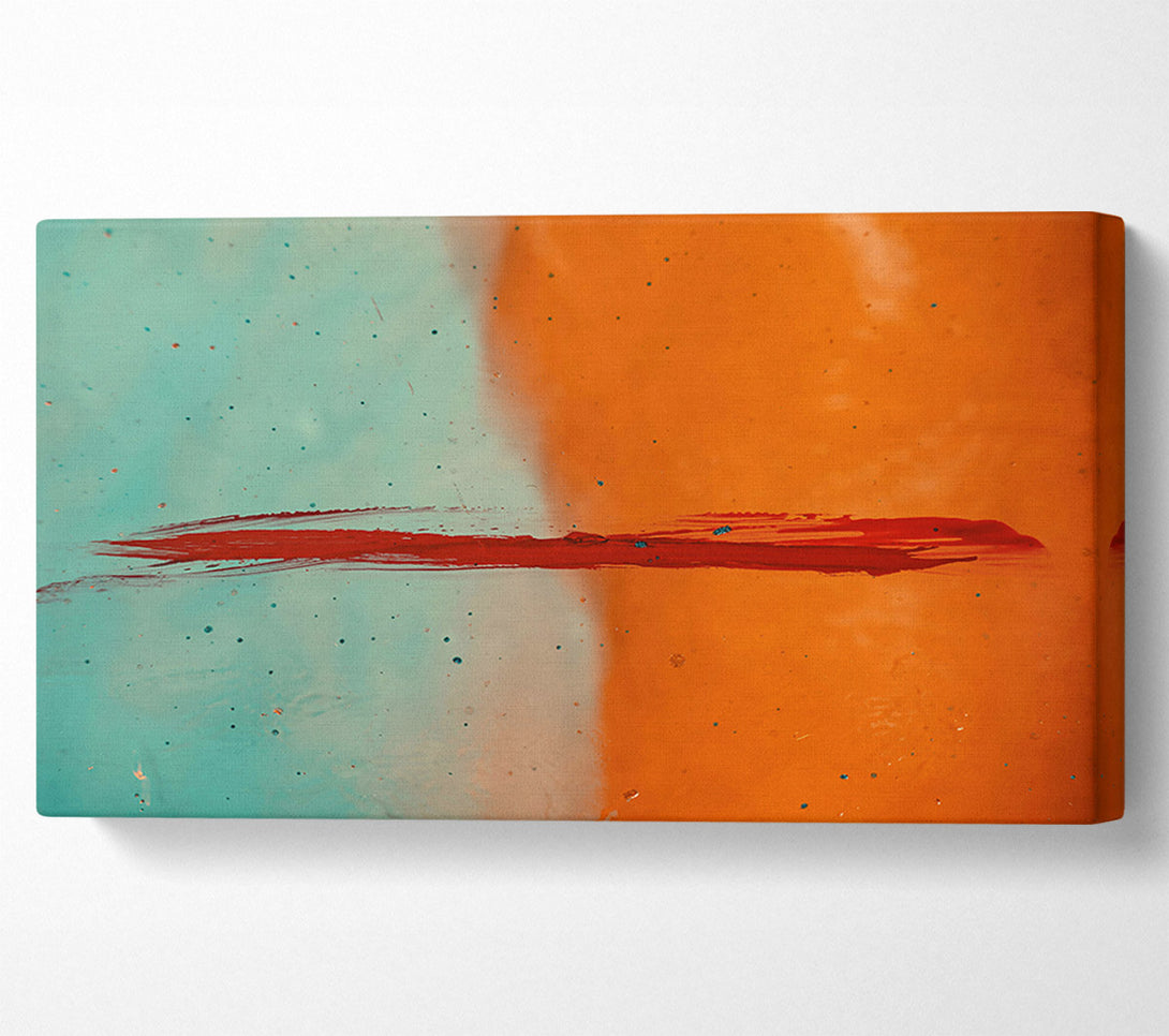  A Canvas Print of Orange Horizon Line Canvas Print