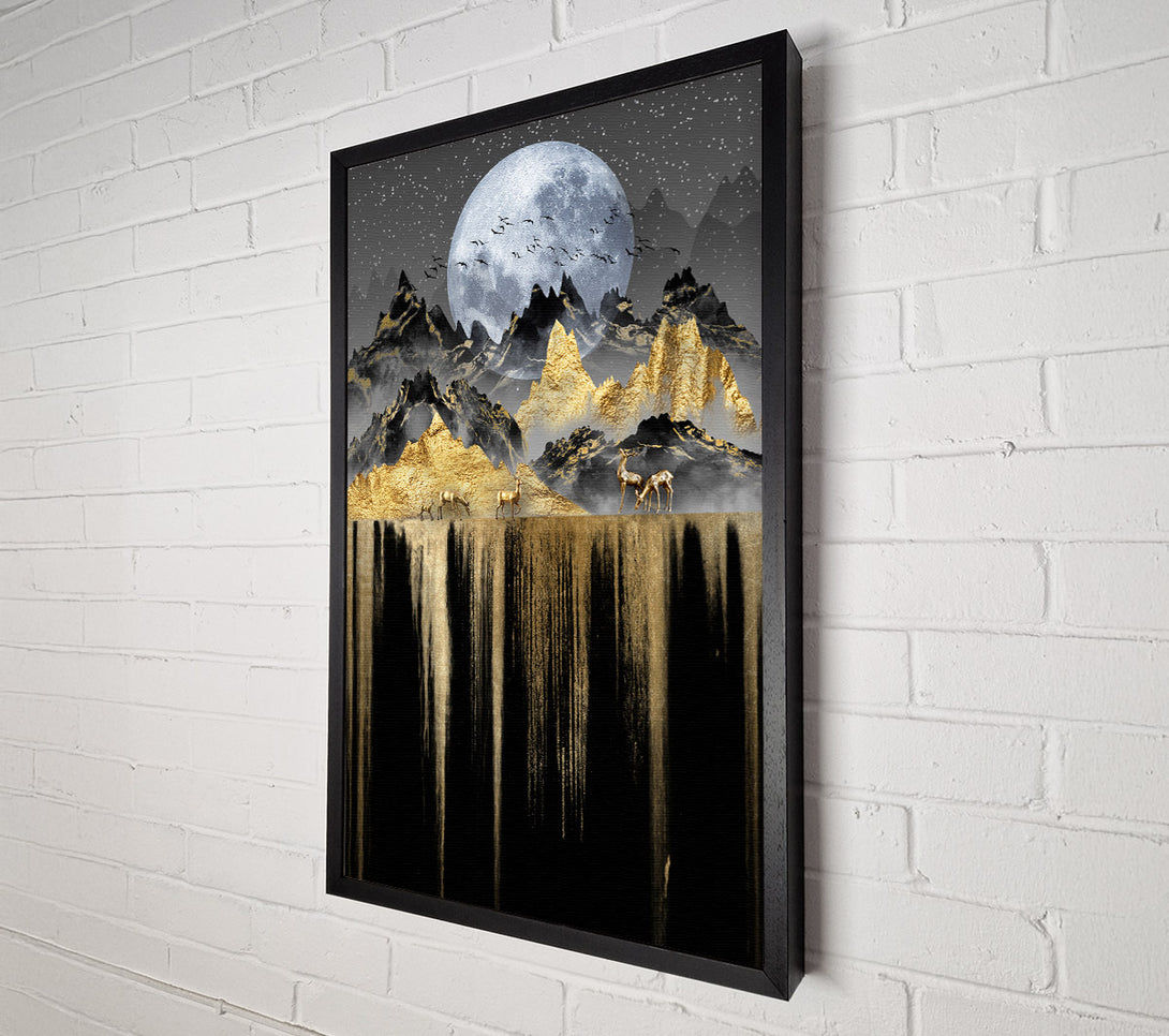  A Canvas Print of Gold Topped Moonlight Canvas Art