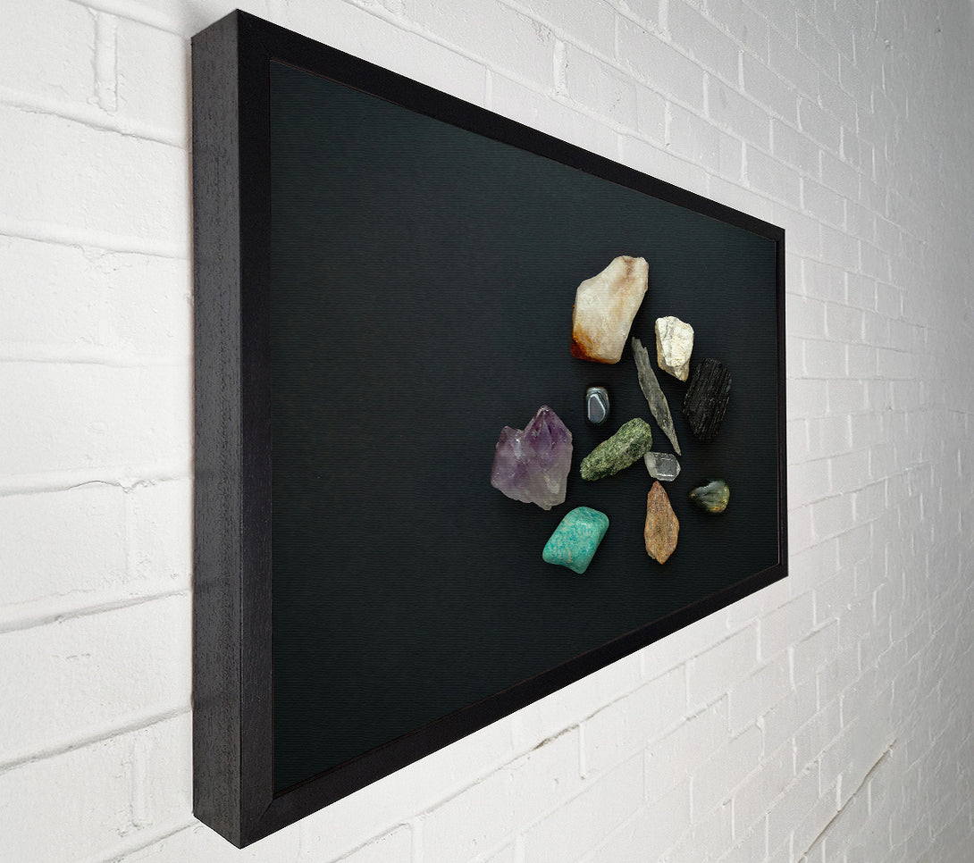  A Canvas Print of Black And Teal Treasures Canvas Print