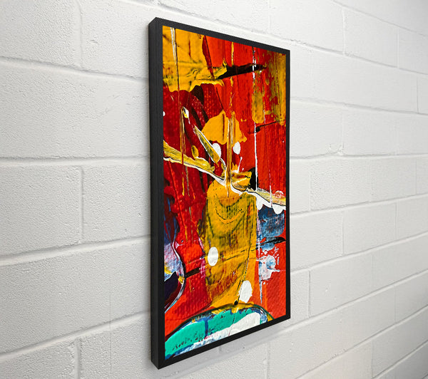 Golden Red Splattering